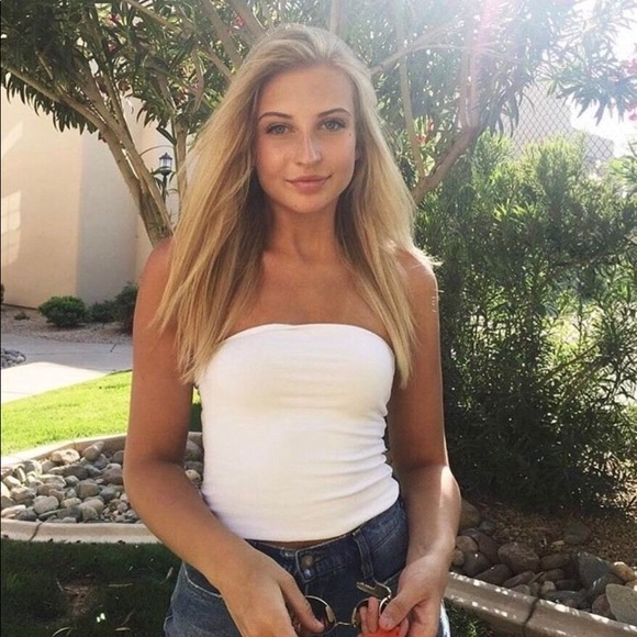 Brandy Melville Tops - Brandy Melville Jenny Pastel Cropped Tube Top